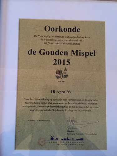 ID Agro wint de Gouden Mispel