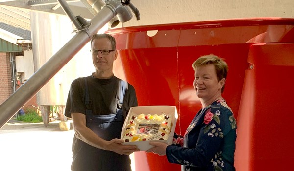 Voerkeuken Lely Vector in gebruik genomen