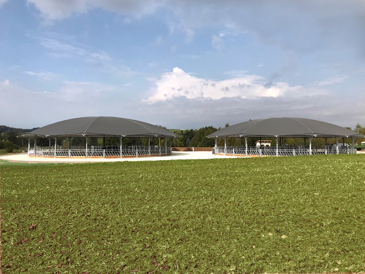 Twin Roundhouse in Hessen 