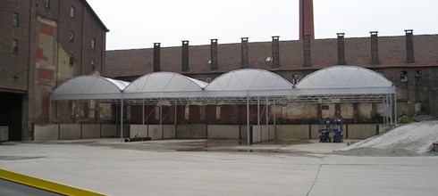 Overkapping bestaande stortbunker